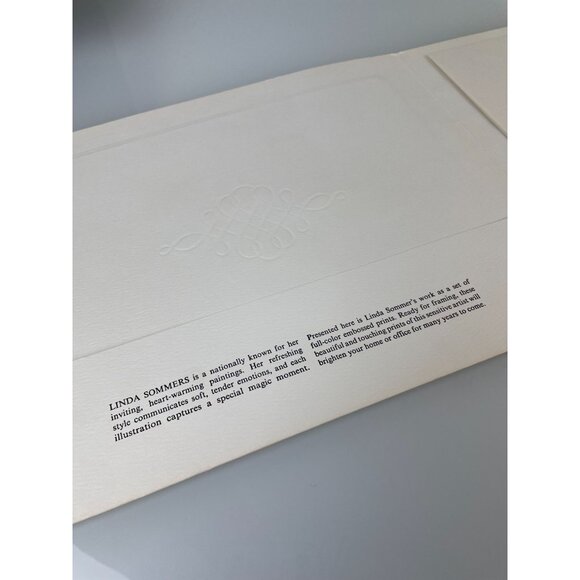 Vintage Set of 4 Linda Sommers Embossed Art Prints 10x8 Quotes, Inspirational - Picture 3 of 15